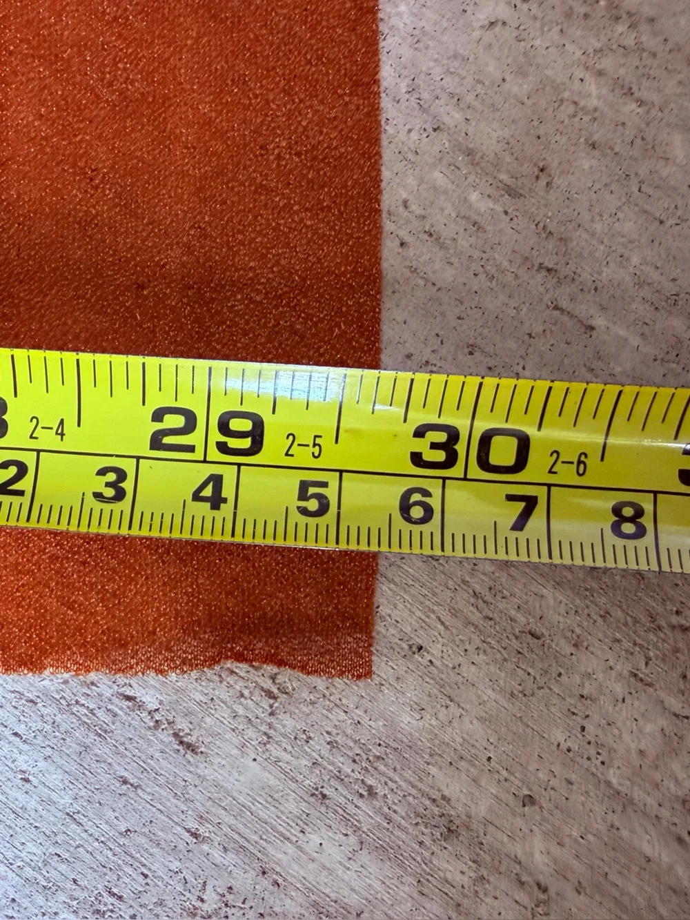 9 - Burnt Orange Chiffon Table Runners - 10’ x 30” each